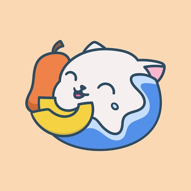 卡通可爱小猫咪插画