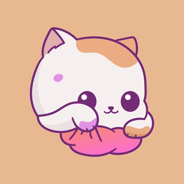 卡通可爱小猫咪插画