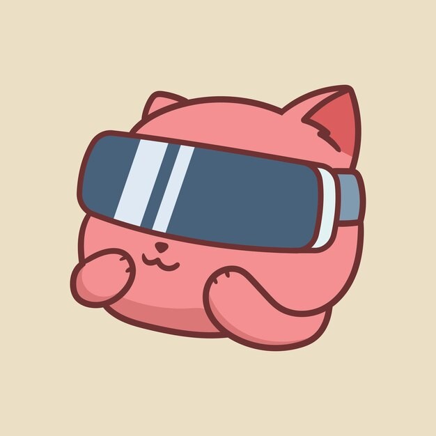 卡通可爱小猫咪插画