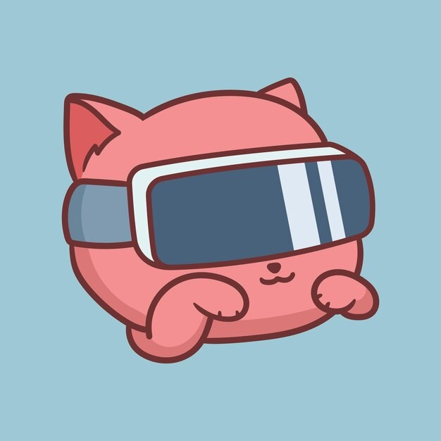 卡通可爱小猫咪插画