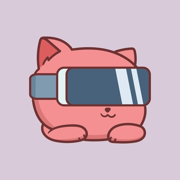 卡通可爱小猫咪插画