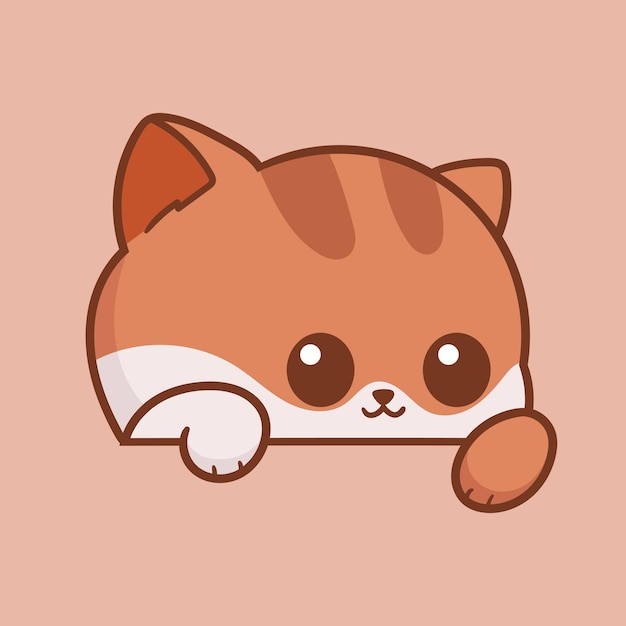 卡通可爱小猫咪插画