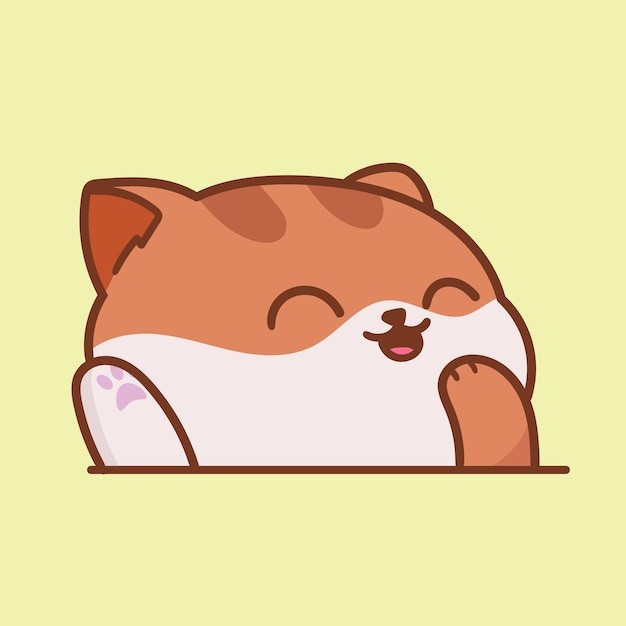 卡通可爱小猫咪插画