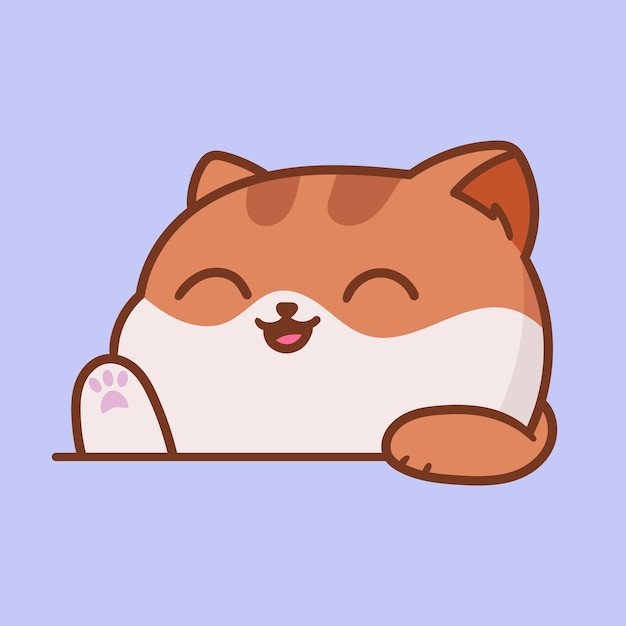 卡通可爱小猫咪插画