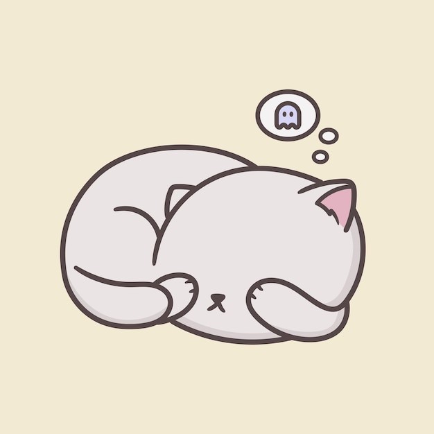 卡通可爱小猫咪插画