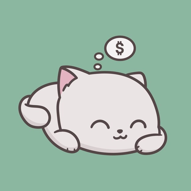 卡通可爱小猫咪插画