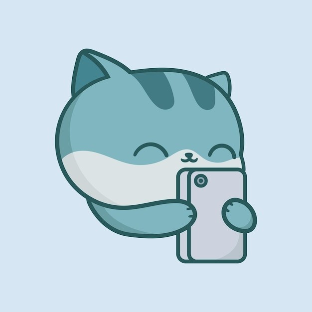 卡通可爱小猫咪插画