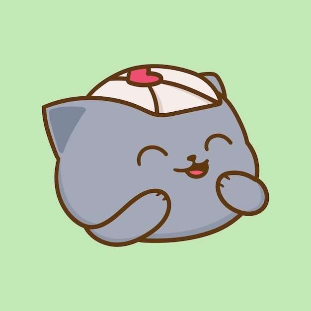 卡通可爱小猫咪插画