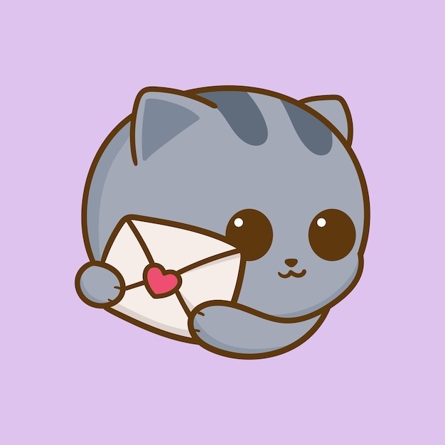 卡通可爱小猫咪插画