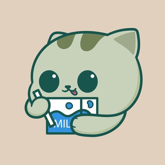 卡通可爱小猫咪插画