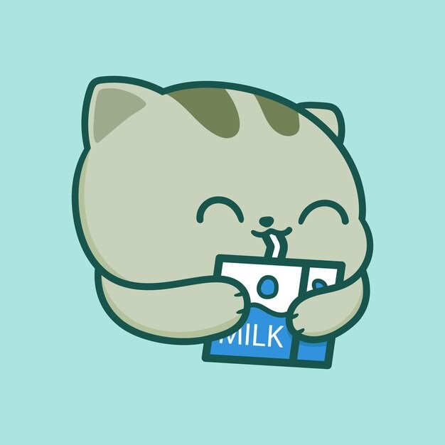 卡通可爱小猫咪插画