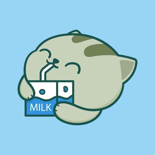 卡通可爱小猫咪插画