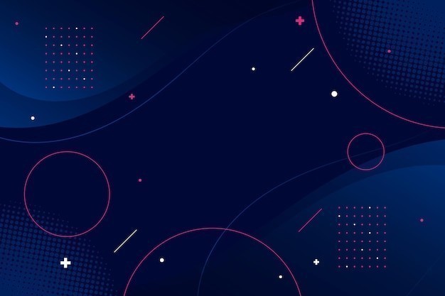 圆圈网格蓝色渐变背景