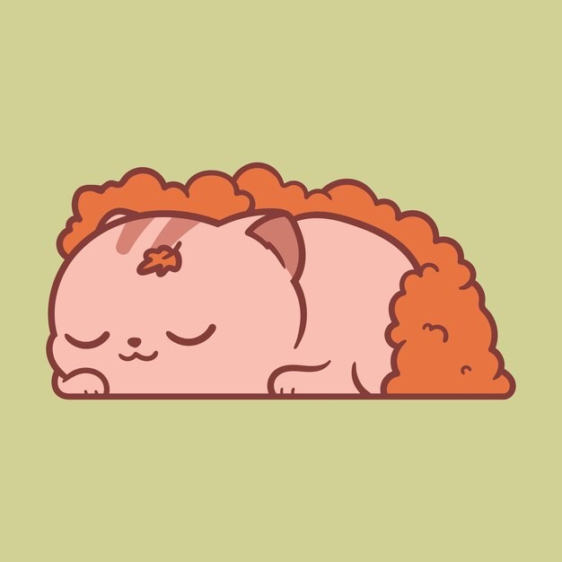 卡通可爱小猫咪插画