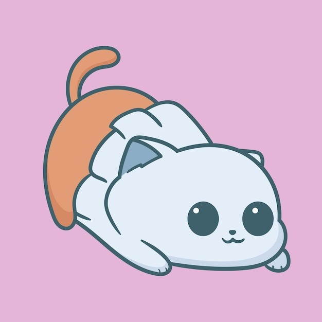 卡通可爱小猫咪插画