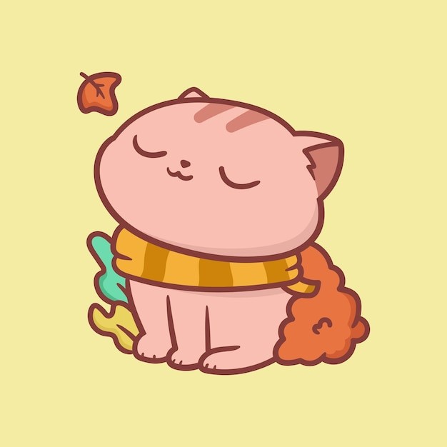 卡通可爱小猫咪插画