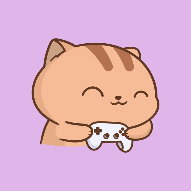 卡通可爱小猫咪插画