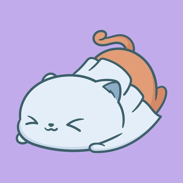 卡通可爱小猫咪插画