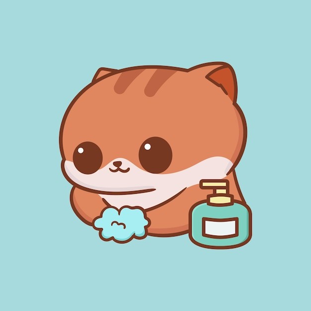 卡通可爱小猫咪插画