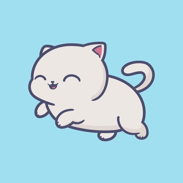 卡通可爱小猫咪插画