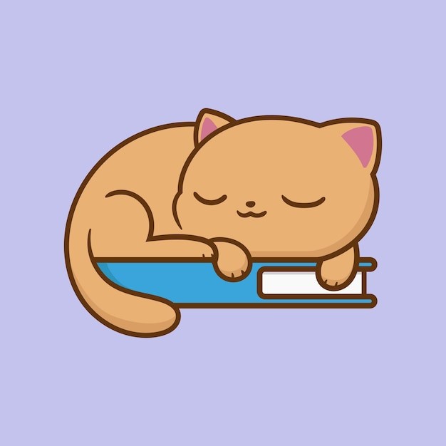 卡通可爱小猫咪插画