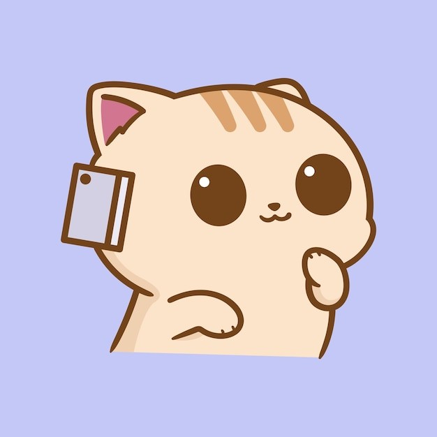 卡通可爱小猫咪插画