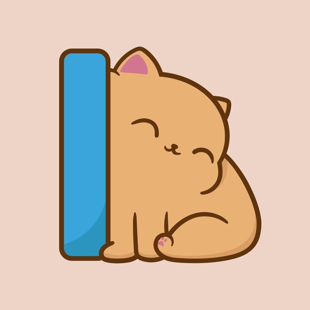 卡通可爱小猫咪插画