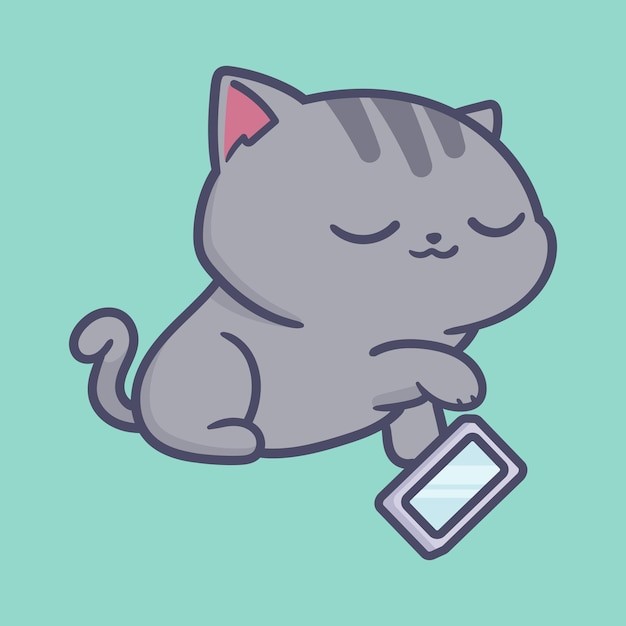 卡通可爱小猫咪插画