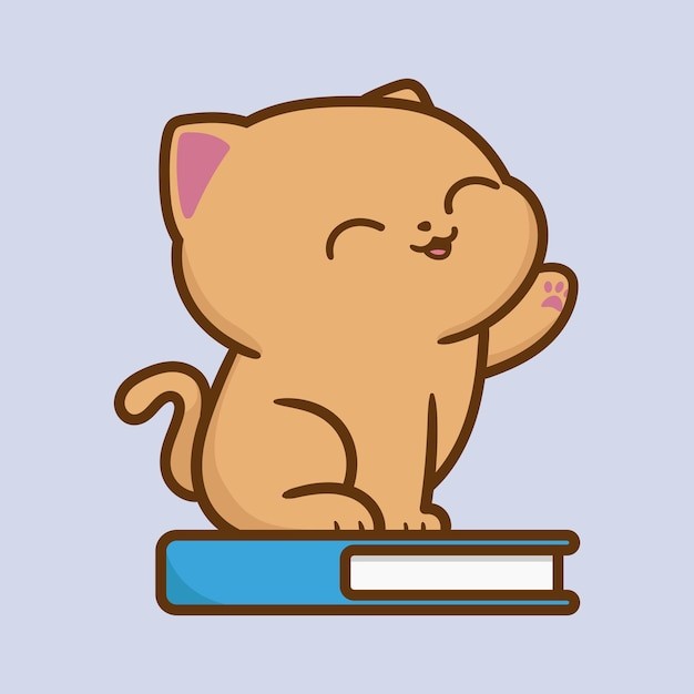 卡通可爱小猫咪插画