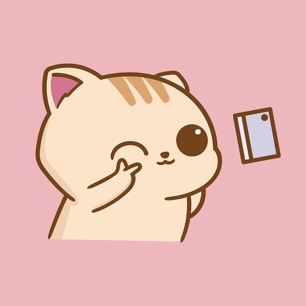 卡通可爱小猫咪插画