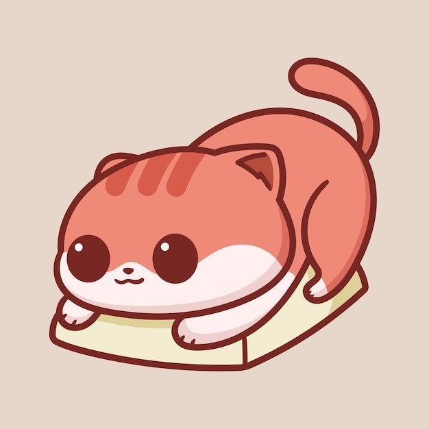 卡通可爱小猫咪插画