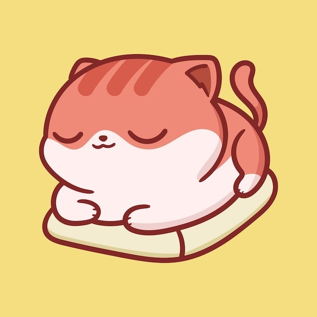 卡通可爱小猫咪插画