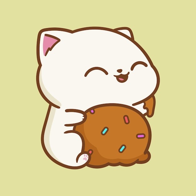 卡通可爱小猫咪插画