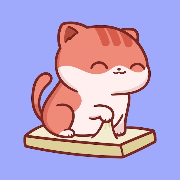 卡通可爱小猫咪插画