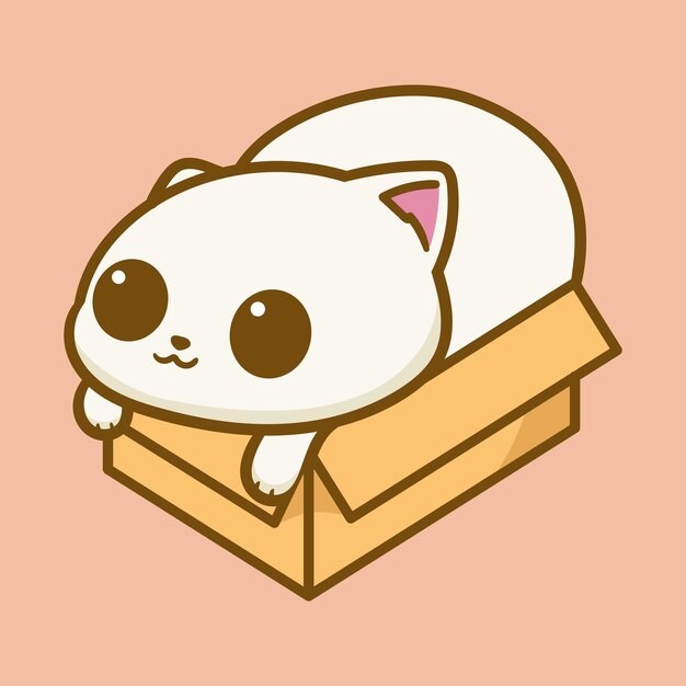 卡通可爱小猫咪插画