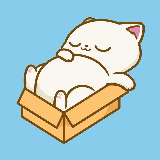 卡通可爱小猫咪插画