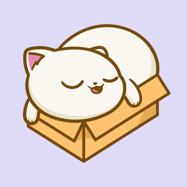 卡通可爱小猫咪插画