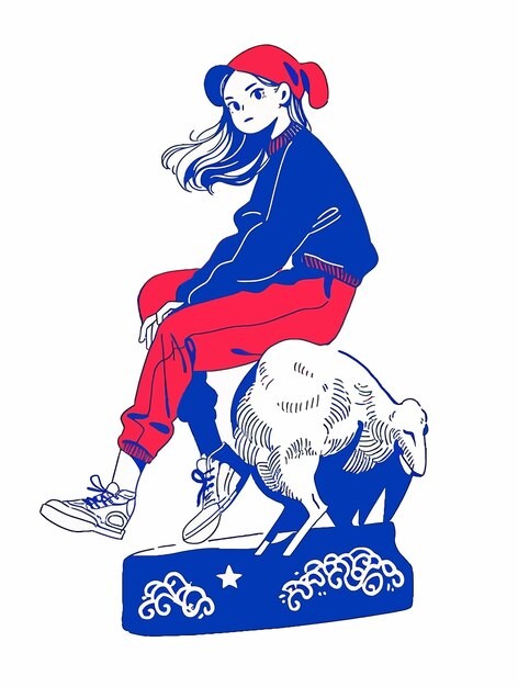 运动时尚的女孩