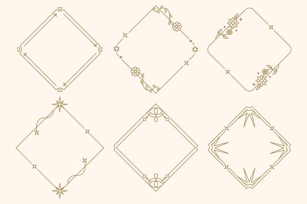 欧式复古花纹装饰边框