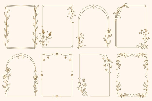 欧式复古花纹装饰边框