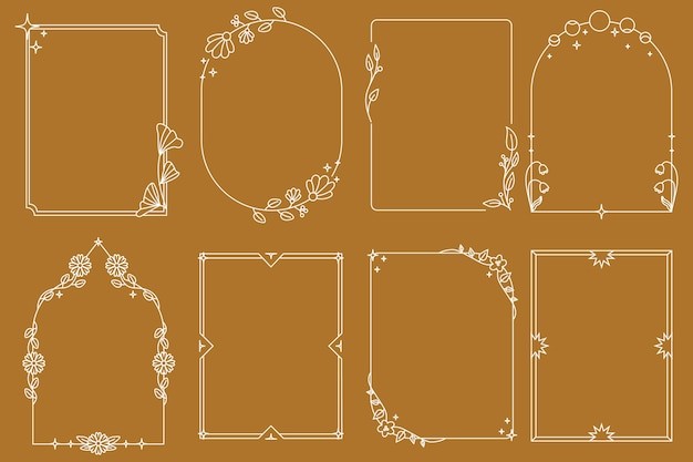 欧式复古花纹装饰边框