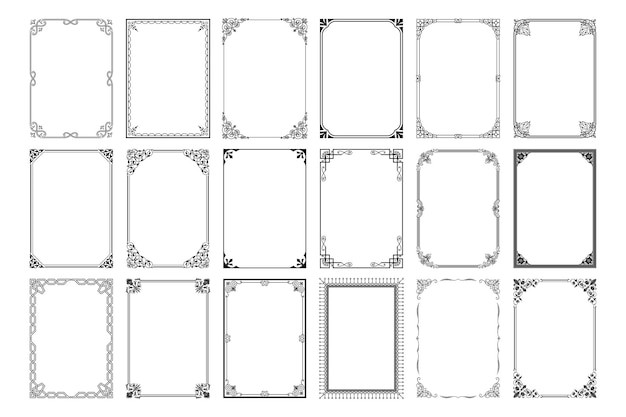 欧式复古花纹装饰边框