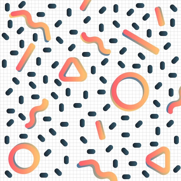 手绘抽象涂鸦花纹图案