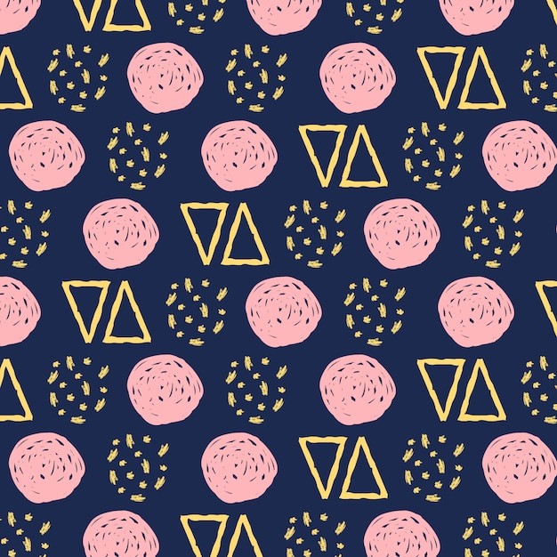 手绘抽象涂鸦花纹图案