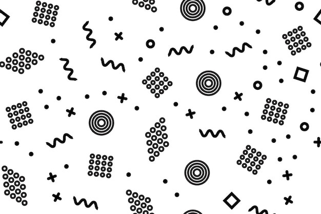 手绘抽象涂鸦花纹图案