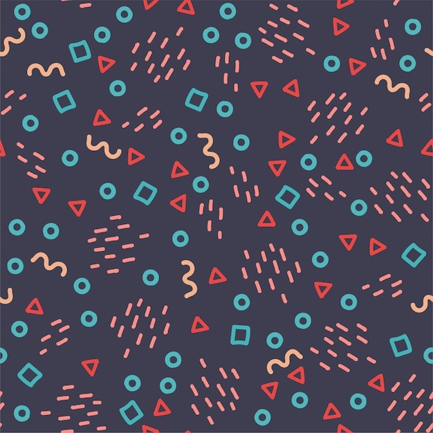 手绘抽象涂鸦花纹图案