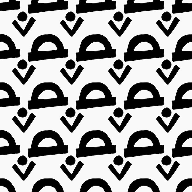 手绘抽象涂鸦花纹图案