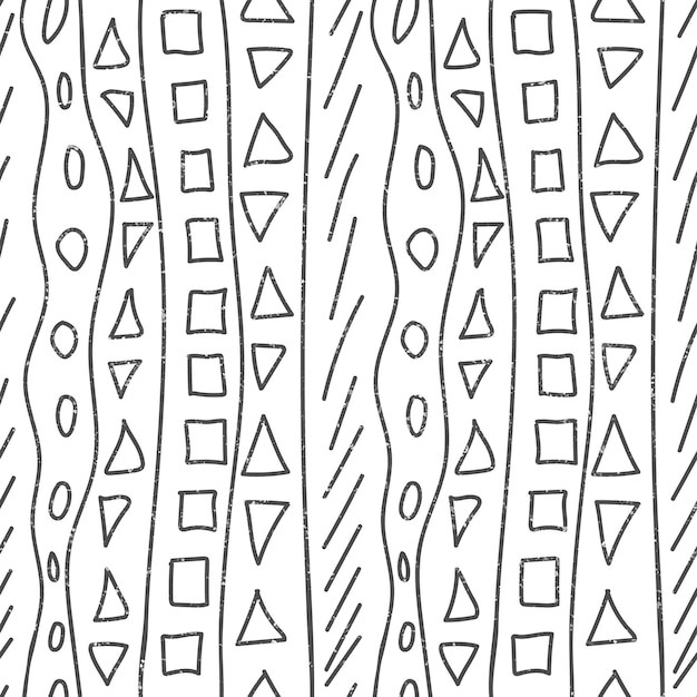 手绘抽象涂鸦花纹图案