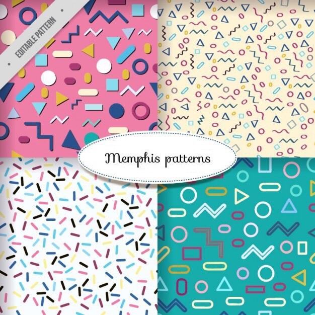 手绘抽象涂鸦花纹图案