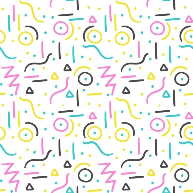 手绘抽象涂鸦花纹图案